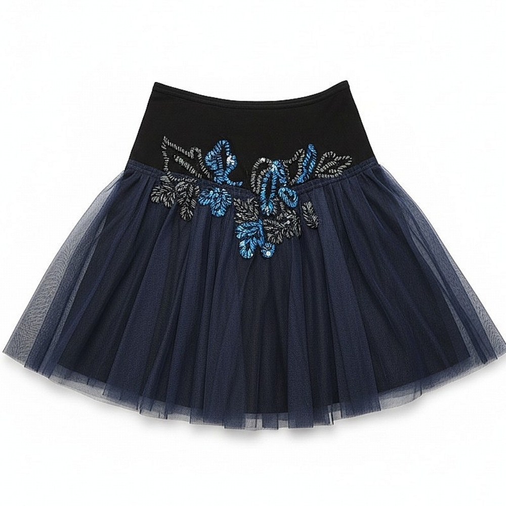NWT! Chann Luu Boho Nylon Mesh Skirt